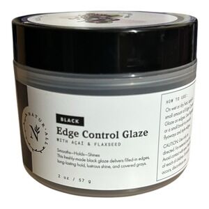 NaturAll Black Edge Control Glaze With Açaí & Flaxseed 2oz